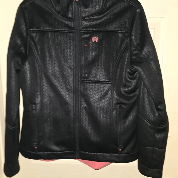 Cinch Miller Storm Defense Concealed Carry Jacket Women's Large Embossed Black - Picture 9 of 13